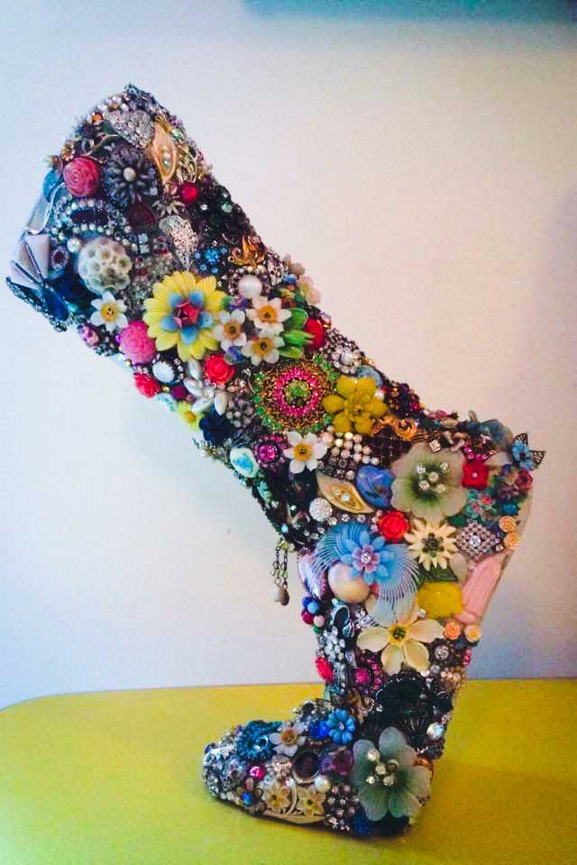 The Bejewelled Mother Boot by Lucie Smailes